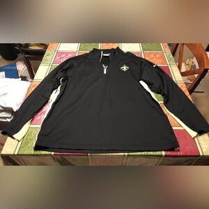 NFL New Orleans Saints Nike Quarter 1/4 Zip Men's Large Sweatshirt Pullover